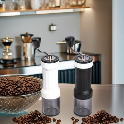 Configuración ajustable Cerámica Burr Molino de café manual 30g Capacidad de acero inoxidable y plástico para viajes