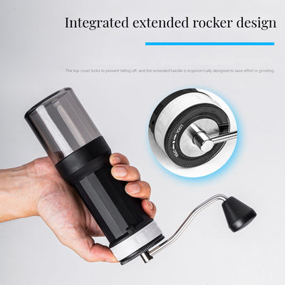 Configuración ajustable Cerámica Burr Molino de café manual 30g Capacidad de acero inoxidable y plástico para viajes