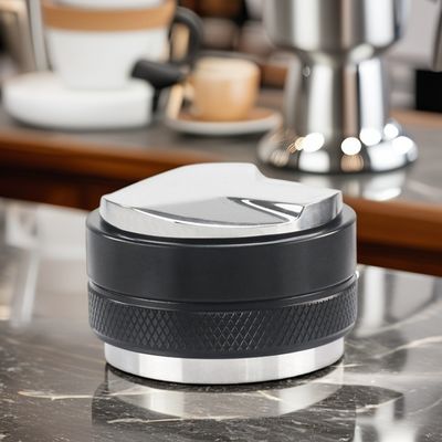 Base de manipulador de café profesional de 58 mm con doble cabeza nivelador de expreso ecológico para cafetería