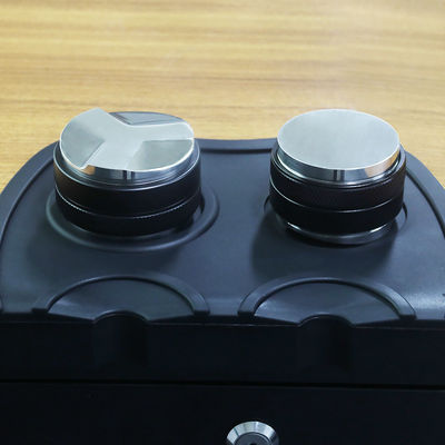 Conjunto de manipulador de granos de café de acero inoxidable 51 mm Herramienta de nivelación para el hogar / café con doble cabeza