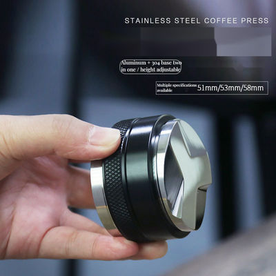 Distribuidor de baristas de mano de 54 mm, compatible con el filtro portátil de café
