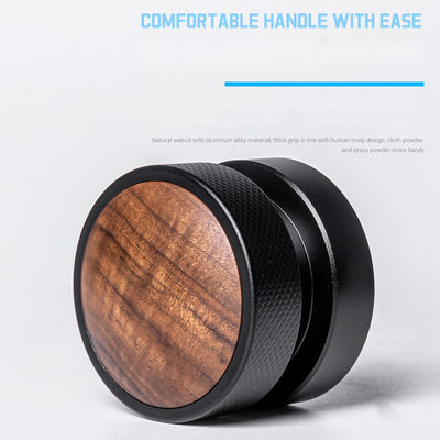 Barista Tamper de café 51mm 53mm 58.35mm Acero inoxidable con tapa de madera de nuez Herramientas de café
