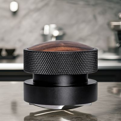 58 mm de acero inoxidable Espresso Tamper Set con tapa de madera de nuez Durable y ecológico