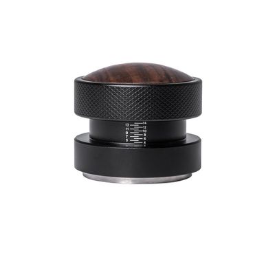 51mm 53mm 58.35mm Espresso Tamper Walnut Cap de madera de acero inoxidable Base de material metálico