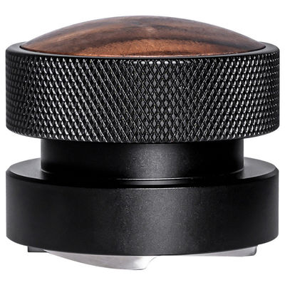 51mm 53mm 58.35mm Espresso Tamper Walnut Cap de madera de acero inoxidable Base de material metálico