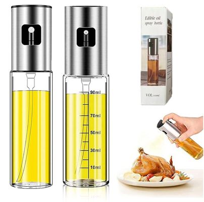 Dispensador de botellas de aceite de cocina para cocinar en la cocina de Lecitus de plata