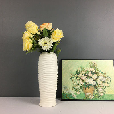 Vaso de decoración de interiores moderno Vaso de cerámica de mesa Vaso de flores para el hogar y el salón