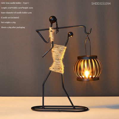 Aromaterapia de plata soporte de candeleros de hierro ideal para la decoración del hogar Decoración de bodas