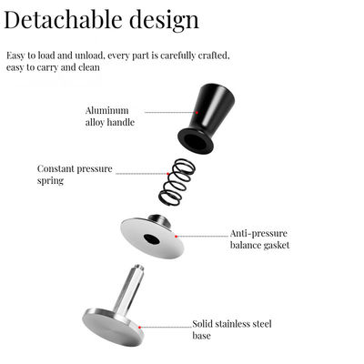Conjunto de utensilios 58mm Manipulador de café con carga de resorte y presión calibrada Herramienta Barista