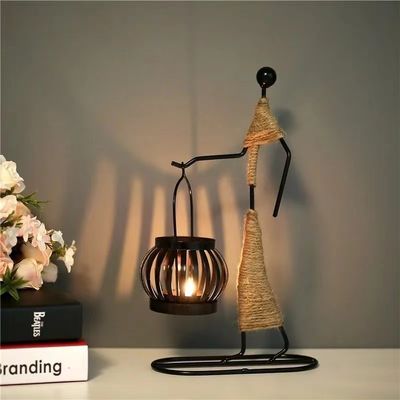 Candelabro de hierro de plata Un must-have para el matrimonio mágico de la Navidad