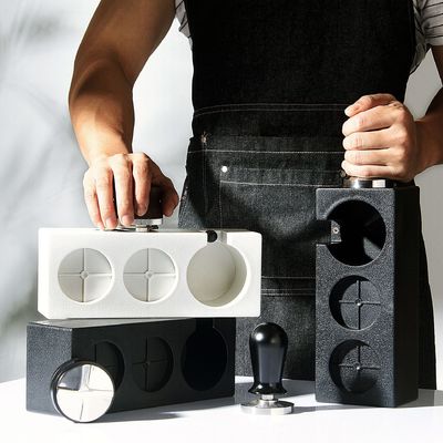 Portáfilter de 58 mm para entusiastas del café y soporte de manipulador de café ABS moderno