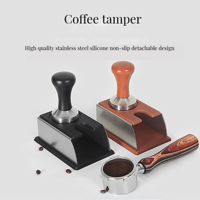 Estación de manipulación de café ecológica para los amantes del espresso madera sólida y acero inoxidable
