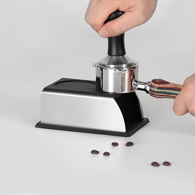 Estación de manipulación de café ecológica para los amantes del espresso madera sólida y acero inoxidable