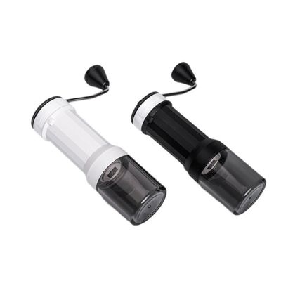 30 g Capacidad de cuerpo de plástico molinilla de café manual con barril de cerámica ajustable externo