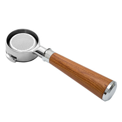 Portafiltro de madera sólida para cervecería de lujo de nivel barista Funnel de café artesanal de 58 mm