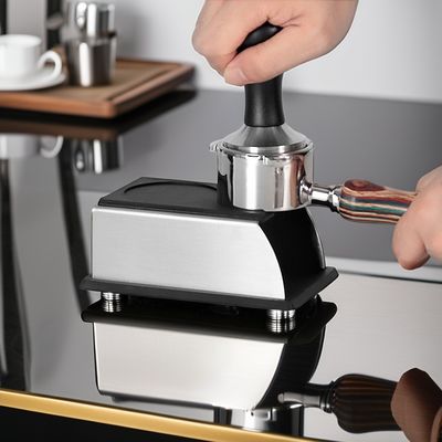 Barista Espresso Cafetera de manipulación Eco-amigable Diseño personalizado de acero inoxidable negro