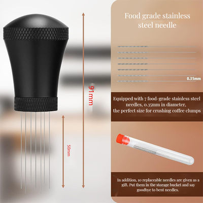 Distribuidor de café de acero inoxidable Diseño clásico con agujas de cerámica para café en polvo