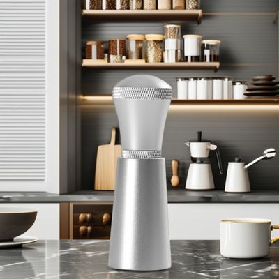 Herramienta distribuidora de agujas de café de acero inoxidable con dispensador y soporte de mezcla de cerámica