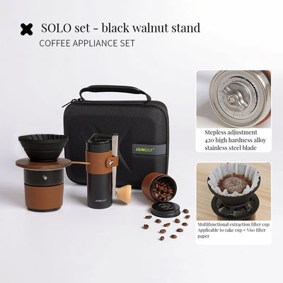 Taza de filtro de cerámica de hueso para estilo de diseño clásico Conjunto de elaboración de café portátil al aire libre