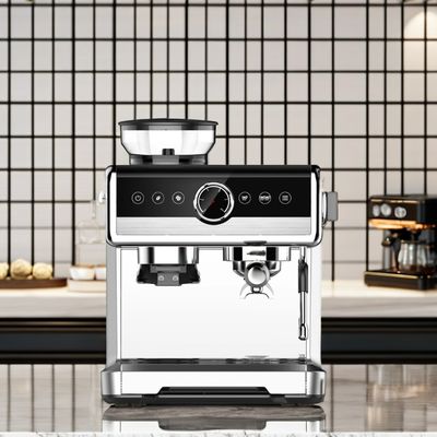 Máquina de café semiautomática con todos los accesorios de acero inoxidable italiano automática