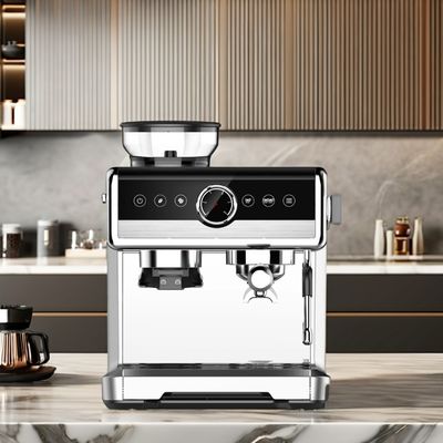 Máquina de café semiautomática con todos los accesorios de acero inoxidable italiano automática