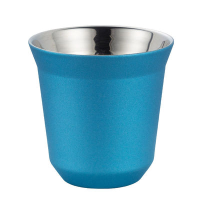 80ML de doble capa de acero inoxidable 304 aislamiento térmico de tazas de café para fiestas estilo clásico