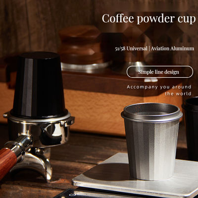 Taza de dosificación de barista de acero inoxidable personalizable para una medición precisa del polvo de café