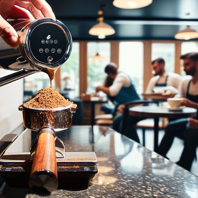 Taza de dosificación de café barista personalizable de acero inoxidable para una experiencia de elaboración perfecta