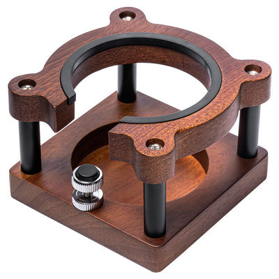 Función de la leche de espuma Elegante de madera sólida para herramientas de café y té con estación de amortiguación