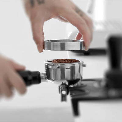 Anillo de dosificación de café magnético de acero inoxidable para granos de café