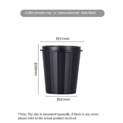 Taza de polvo de café personalizable de acero inoxidable para baristas