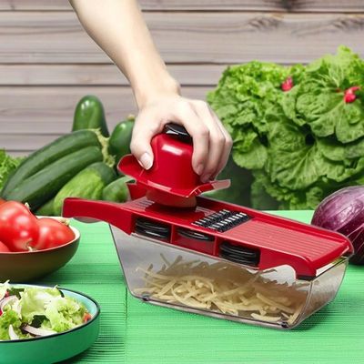Cortador de vegetales de 16 en 1 cortador de bambú de acero inoxidable herramientas de plástico portátiles de PP