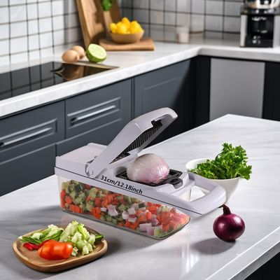 Cortador de frutas y verduras de bambú versátil de 22 en 1 tamaño personalizado Cortador de verduras a mano