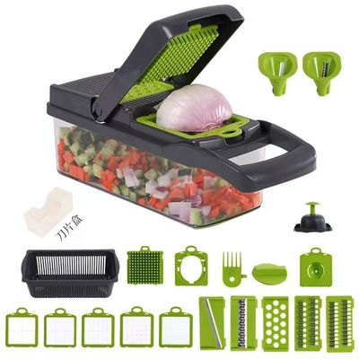 El último cortador de frutas y verduras de bambú de 22 en 1 Herramientas de cocina duraderas para cocinas ocupadas