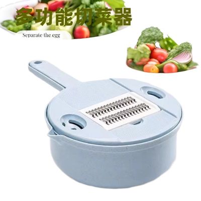 Logotipo personalizado de acero inoxidable Slicer en forma de tazón versátil herramienta de bambú para cortar