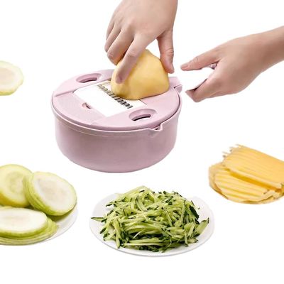 Número de piezas 1 cortador de verduras de mano de acero inoxidable tazón herramienta multifuncional