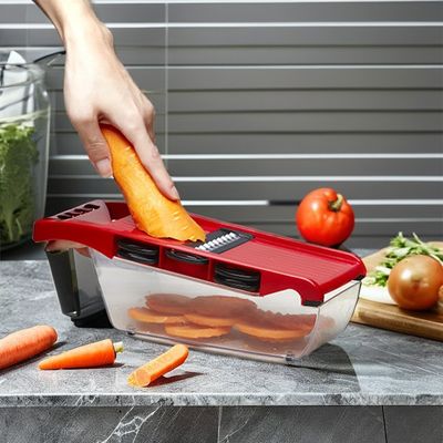 Material de grado alimenticio multifuncional 16 en 1 cortador de verduras manual para comidas saludables