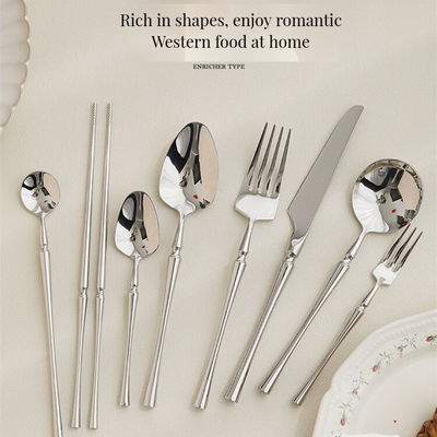 Logotipo personalizado aceptable 24pcs Elegante oro de acero inoxidable Set de plataformas para hotel