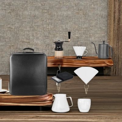 Esta máquina de café de prensa francesa de acero inoxidable tiene 9 piezas para los amantes del café