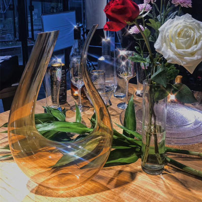 Estilo americano Bordeaux Borgoña de lujo copa de vino de ámbar sin plomo cristal de perfección