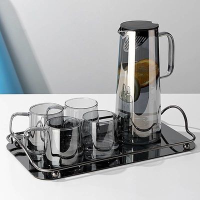Diseño nórdico Vidrio transparente para hacer café en frío Maceta de té con características resistentes al calor