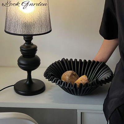 Modernas lujosas placas redondas de PET luz personalizada ensalada multicolor tazón de fruta para cocina