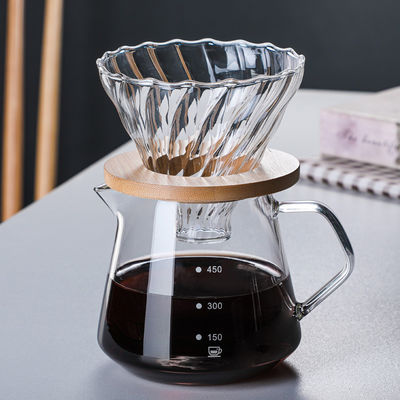 Estante de goteo de café en forma de V resistente a altas temperaturas de plata para restaurante y hogar