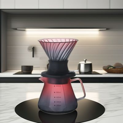 Conjunto de filtros de café de acero inoxidable Percoladores de macetas de goteo a mano para verter café y té