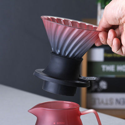 Conjunto de filtros de café de acero inoxidable Percoladores de macetas de goteo a mano para verter café y té