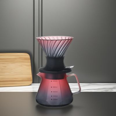 Conjunto de filtros de café de acero inoxidable Percoladores de macetas de goteo a mano para verter café y té