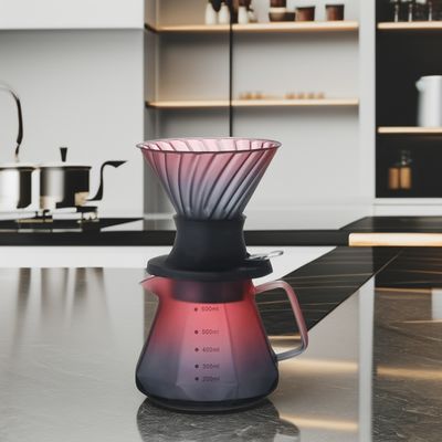 Conjunto de filtros de café de acero inoxidable Percoladores de macetas de goteo a mano para verter café y té