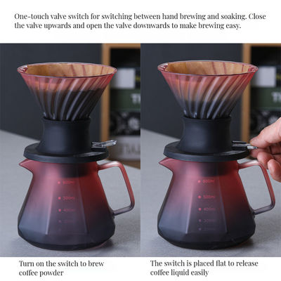Conjunto de filtros de café de acero inoxidable Percoladores de macetas de goteo a mano para verter café y té