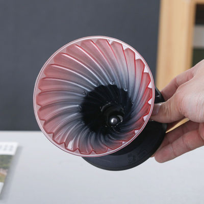 Tipo de prensado a mano de vidrio borosilicato, cafetera de goteo a mano con filtro de acero inoxidable