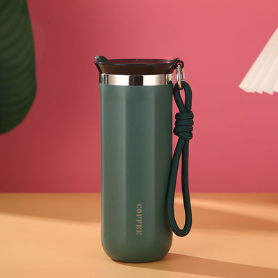 Tazas de café de acero inoxidable con tapas Todas las personas aplicables personalizadas 350ml 450ml